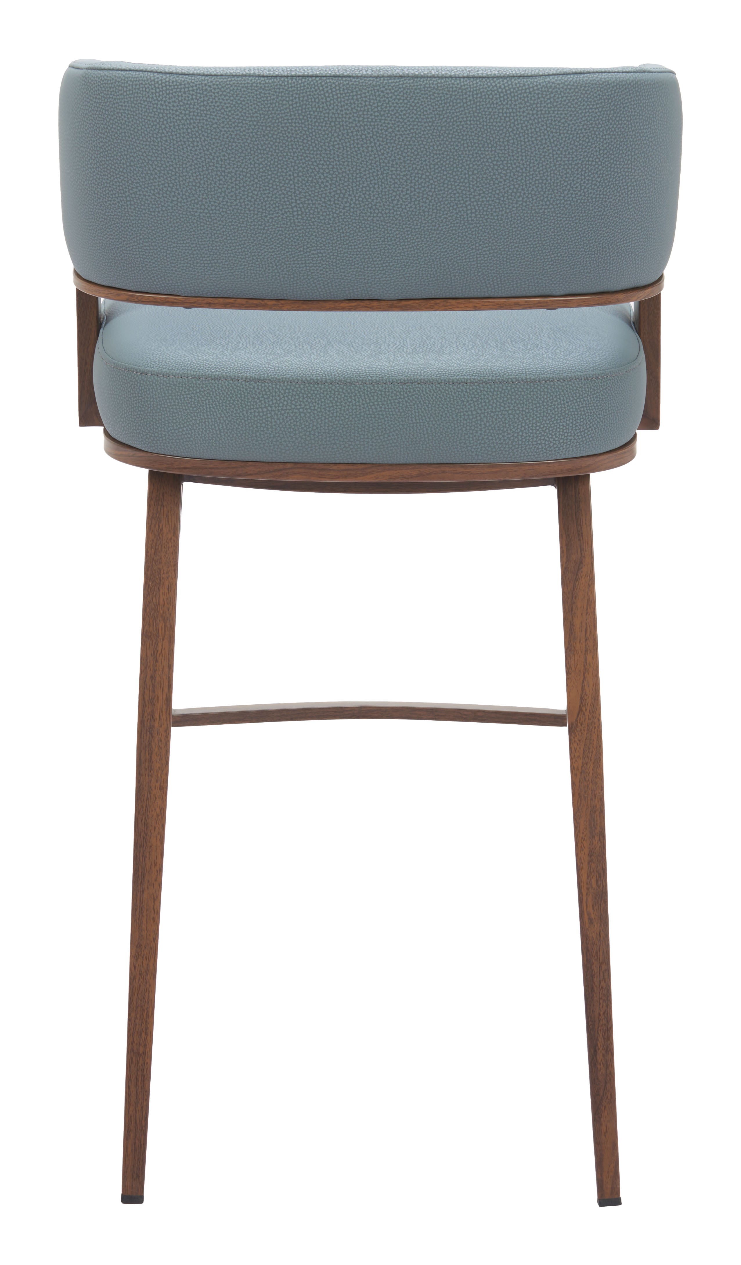 Poise Barstool Azure Gray & Walnut