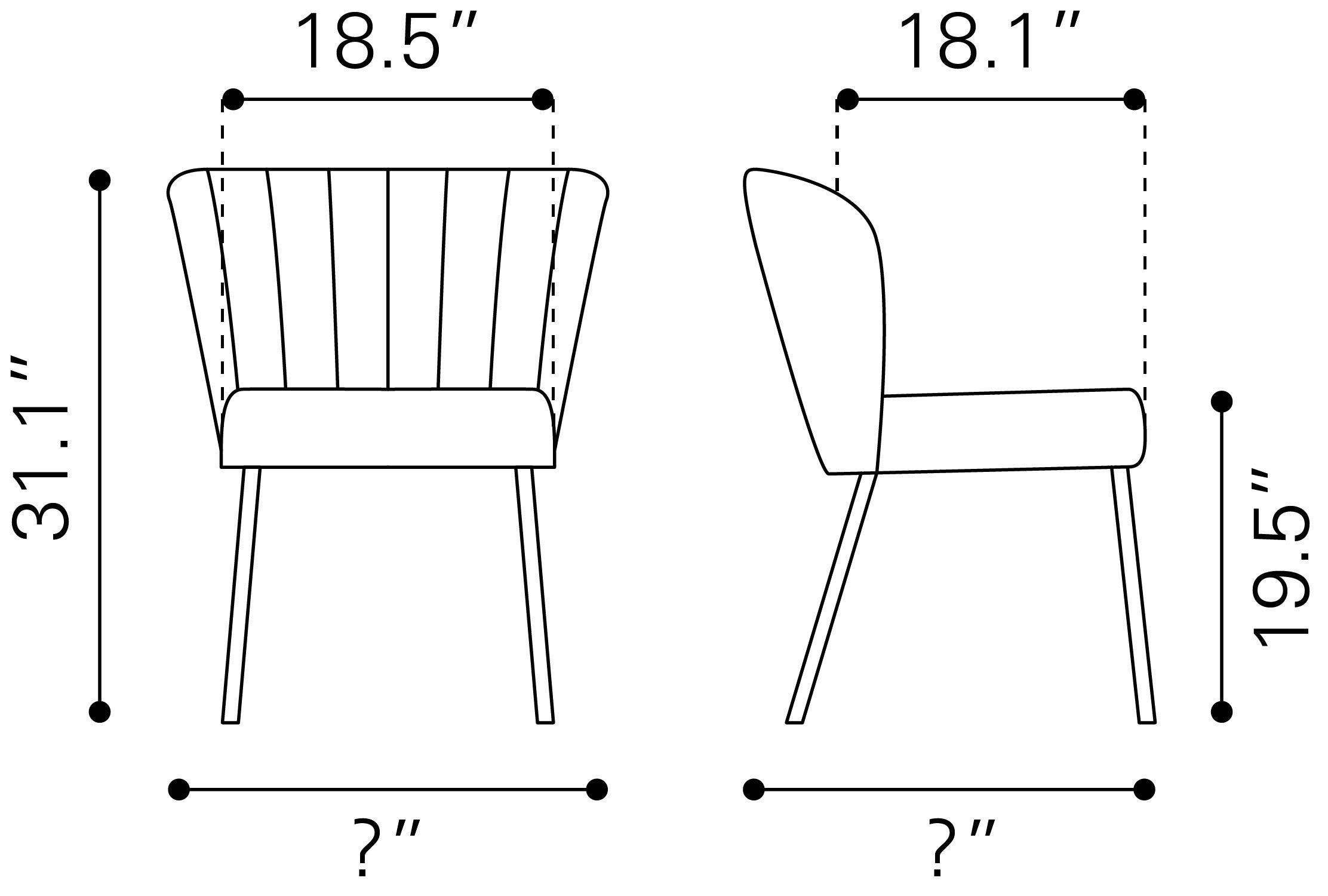 Aimee Dining Chair Gray