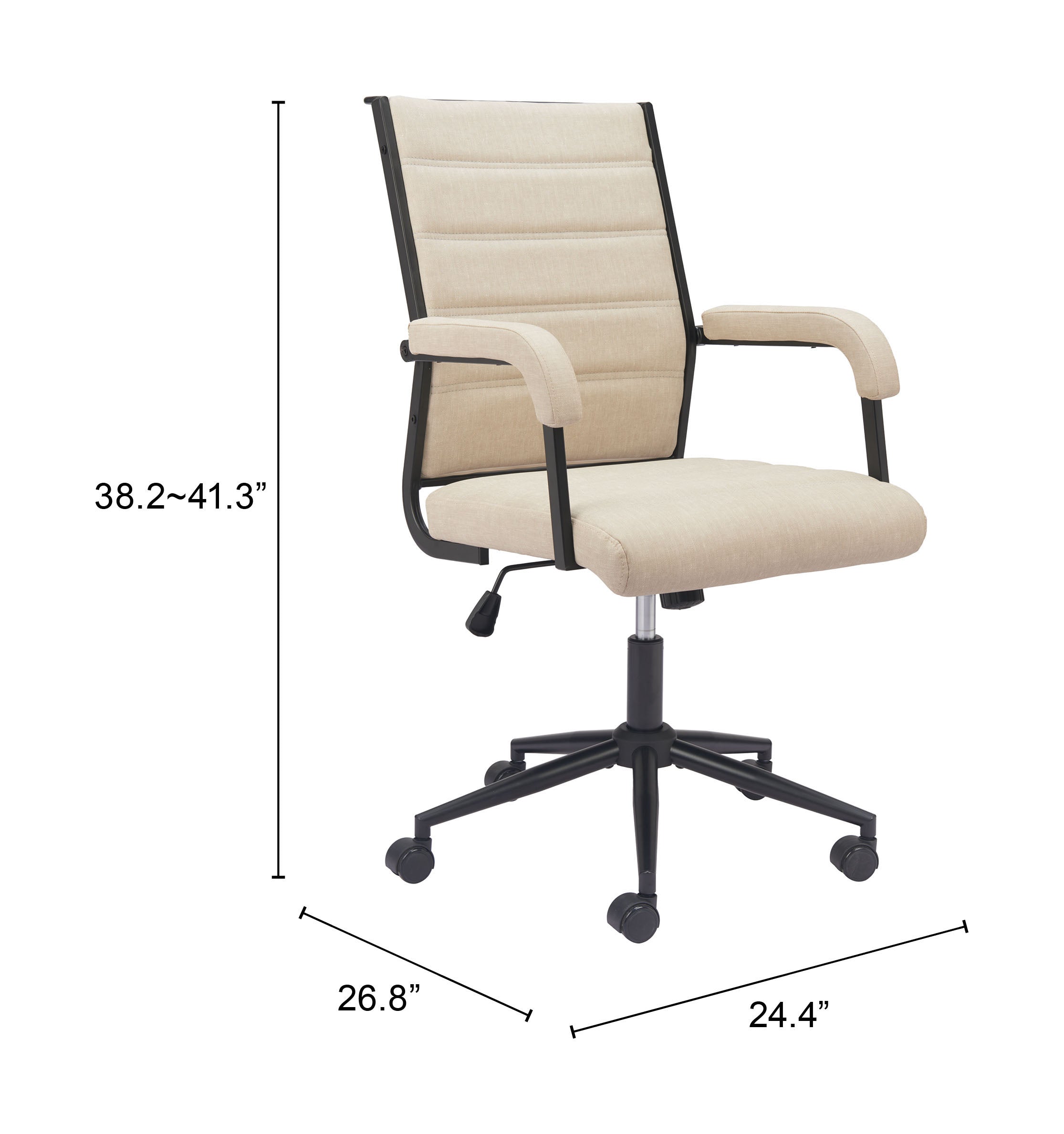 Auction Office Chair Beige