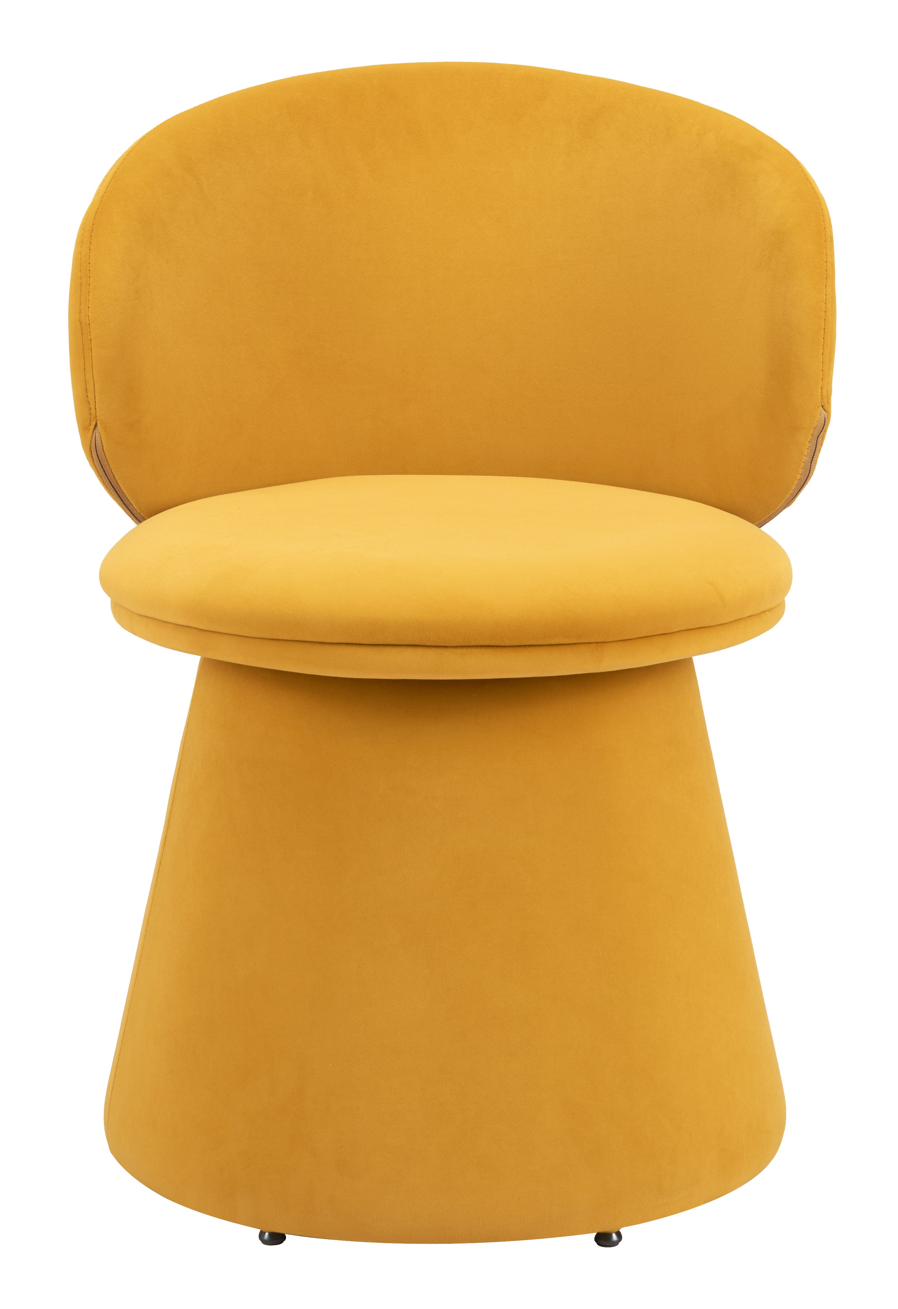 Oblic Swivel Dining Chair Orange