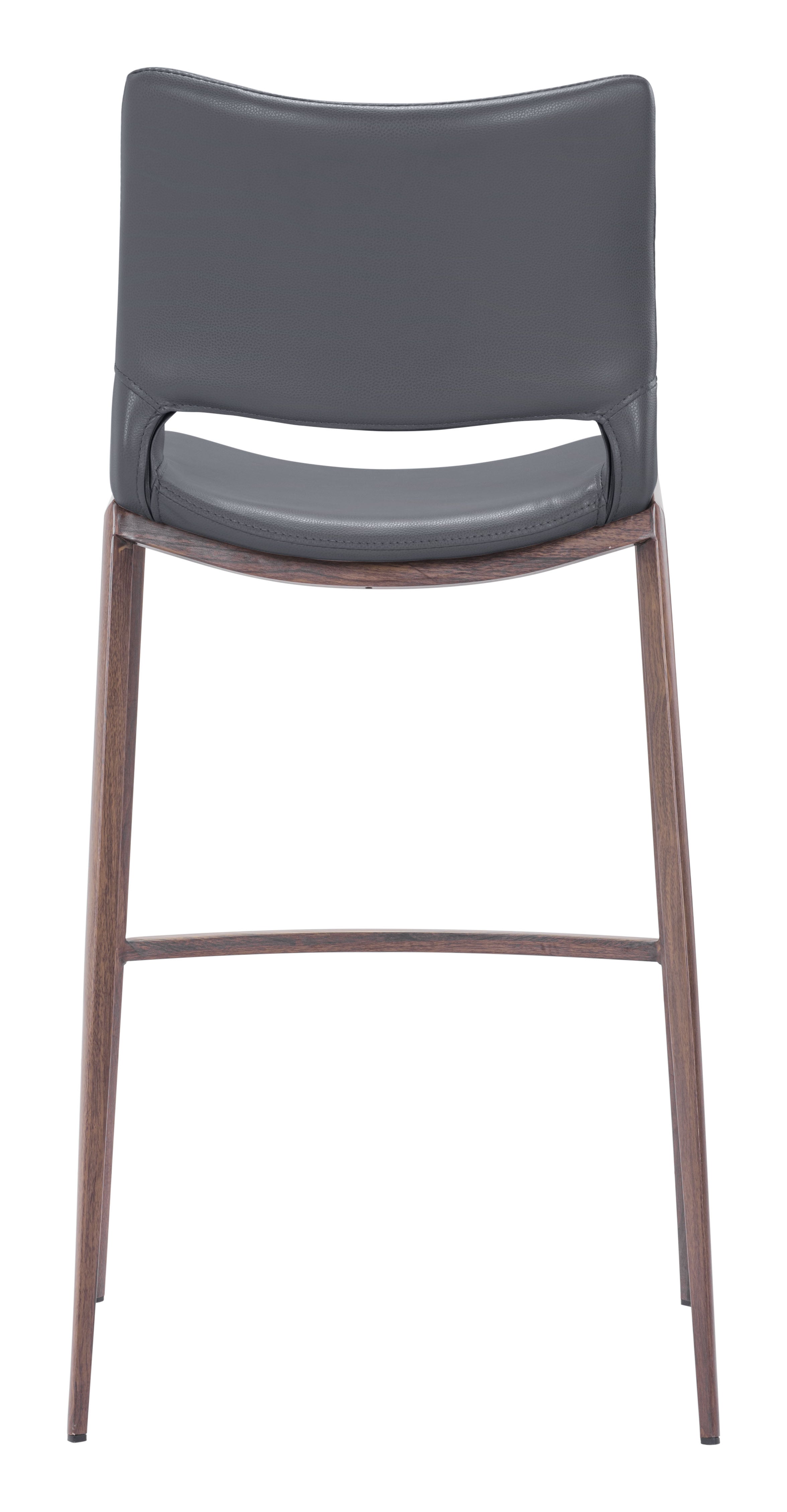 Ace Barstool Dark Gray & Walnut