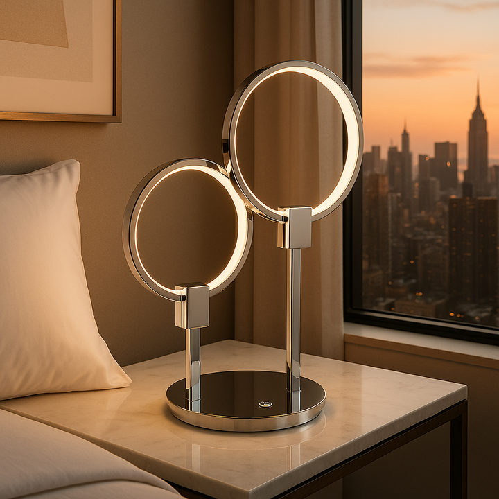 Hong Kong Elite Touch Dimmer LED Table Lamp in Premium Chrome