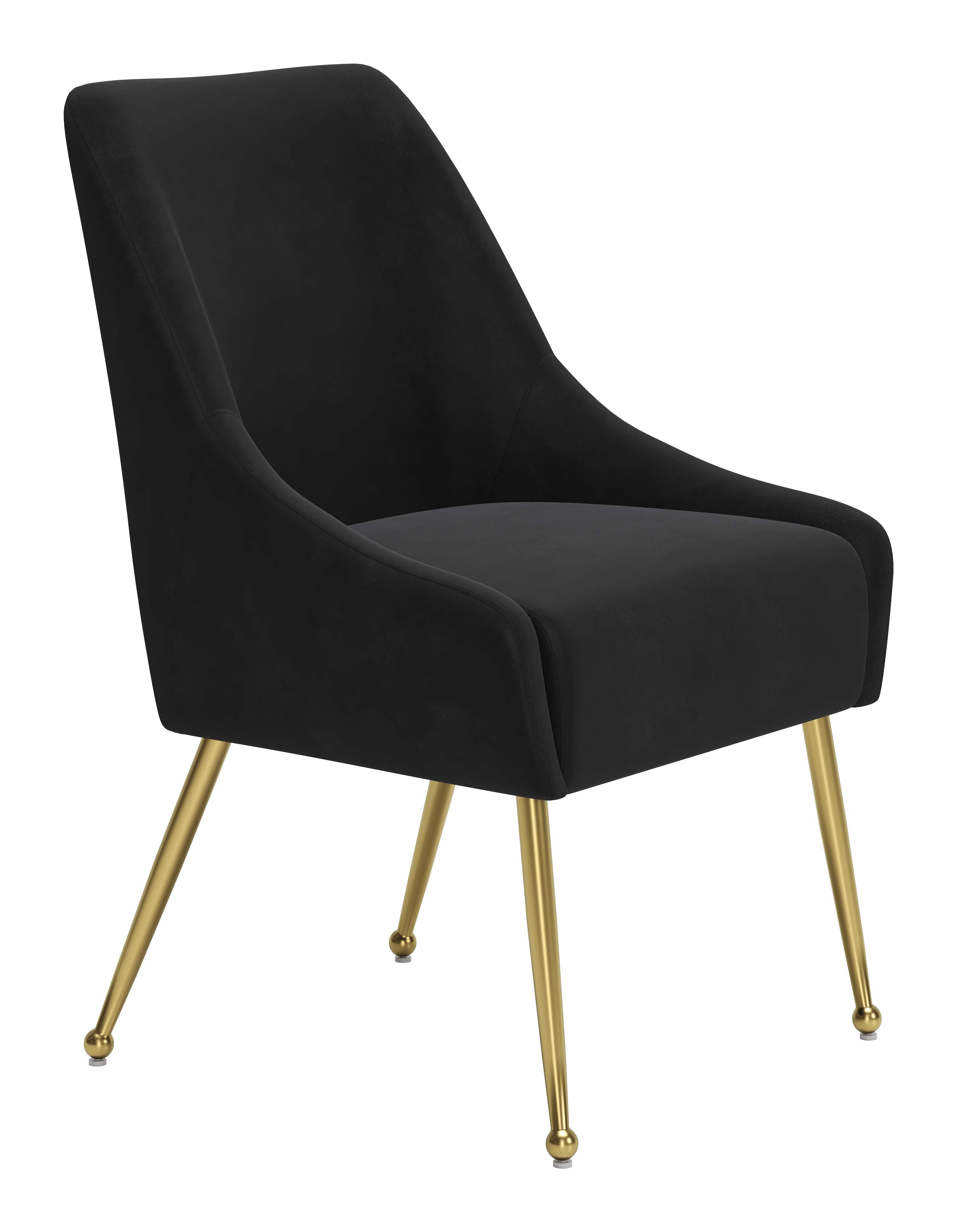 Maxine Dining Chair Black & Gold