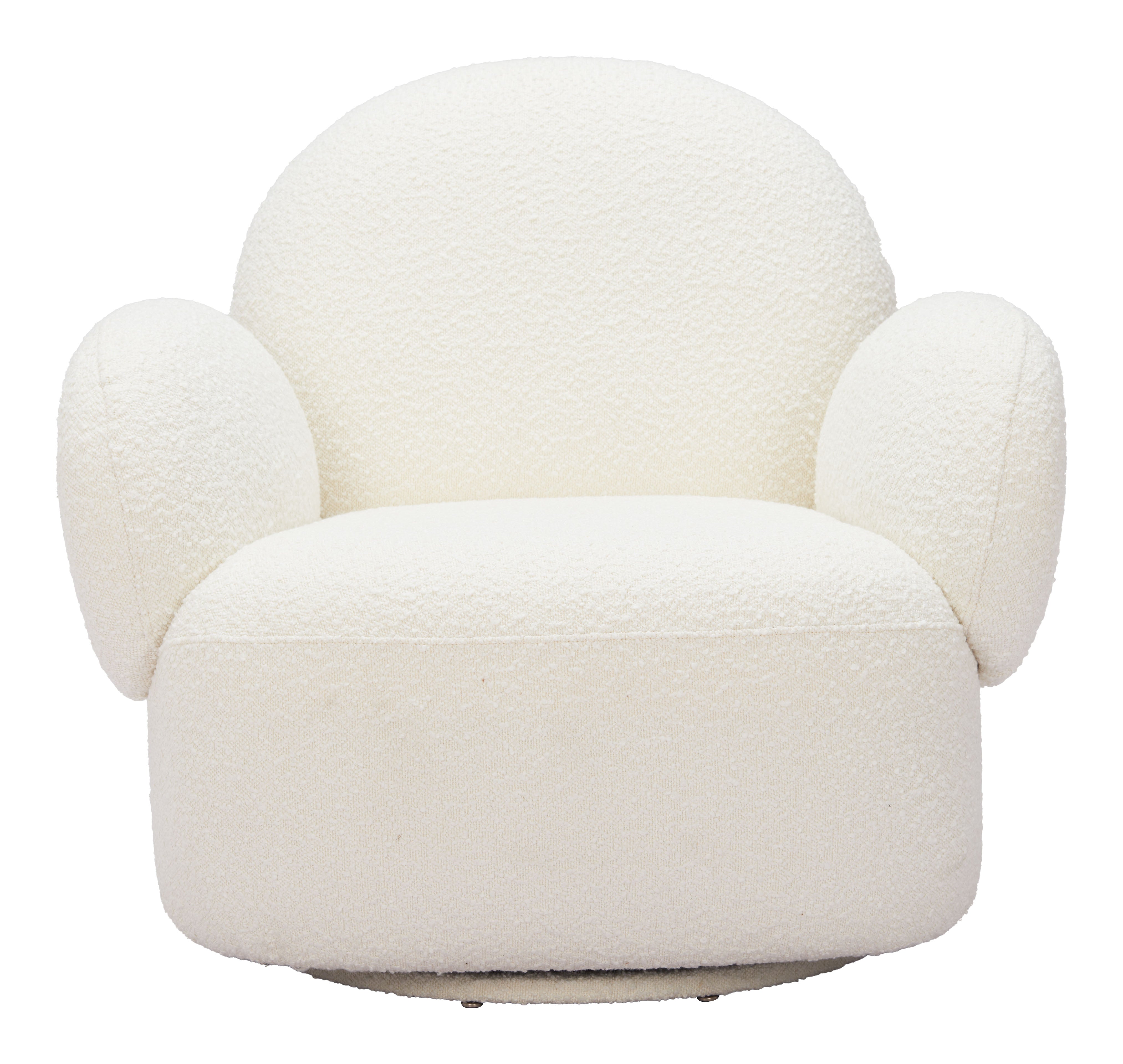 Pilka Swivel Chair White