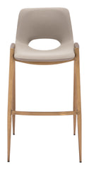 Desi Barstool Beige & Gold