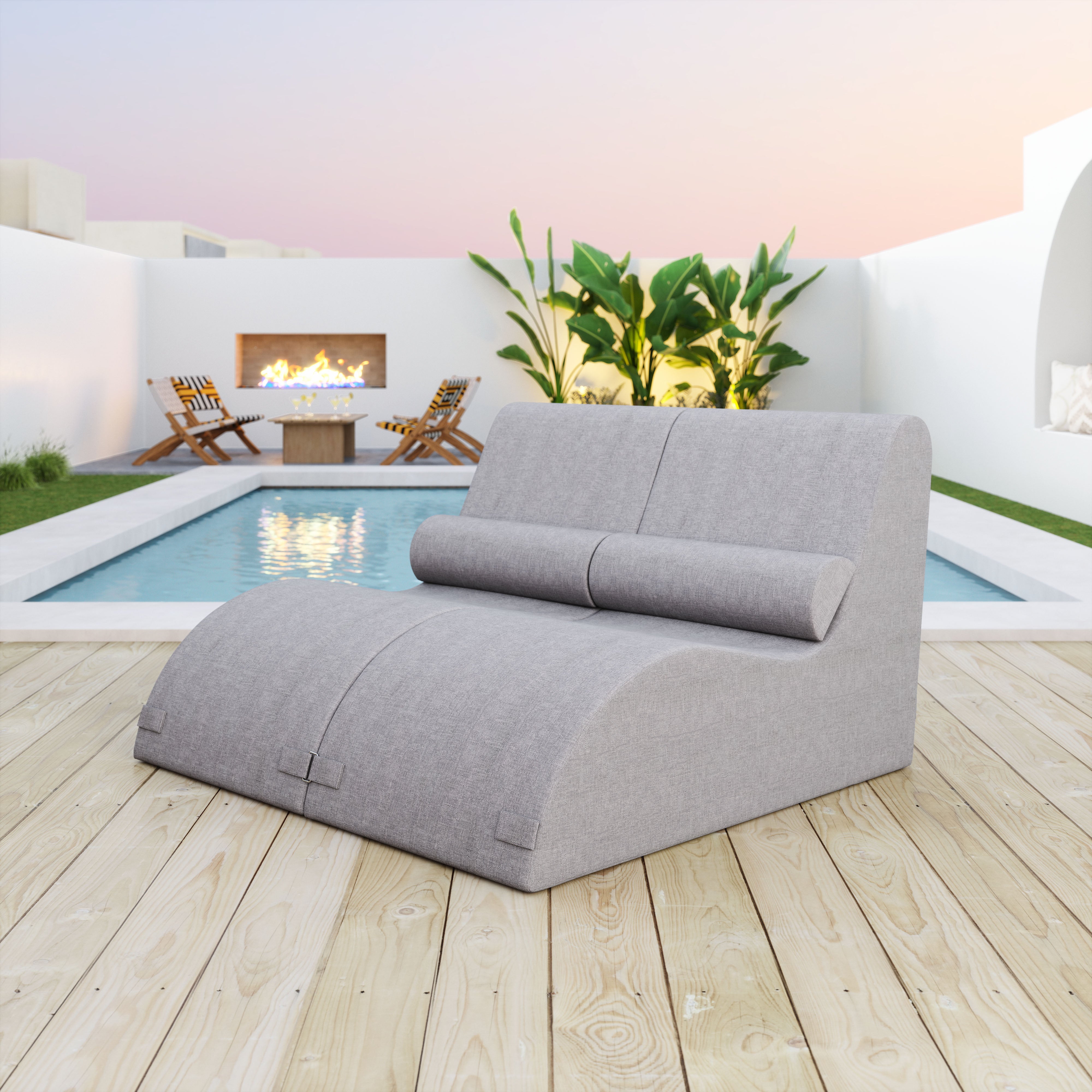 Luanda Lounge Chair Gray