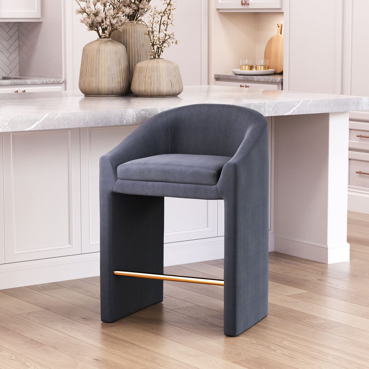 Emas Counter Stool Midnight Gray