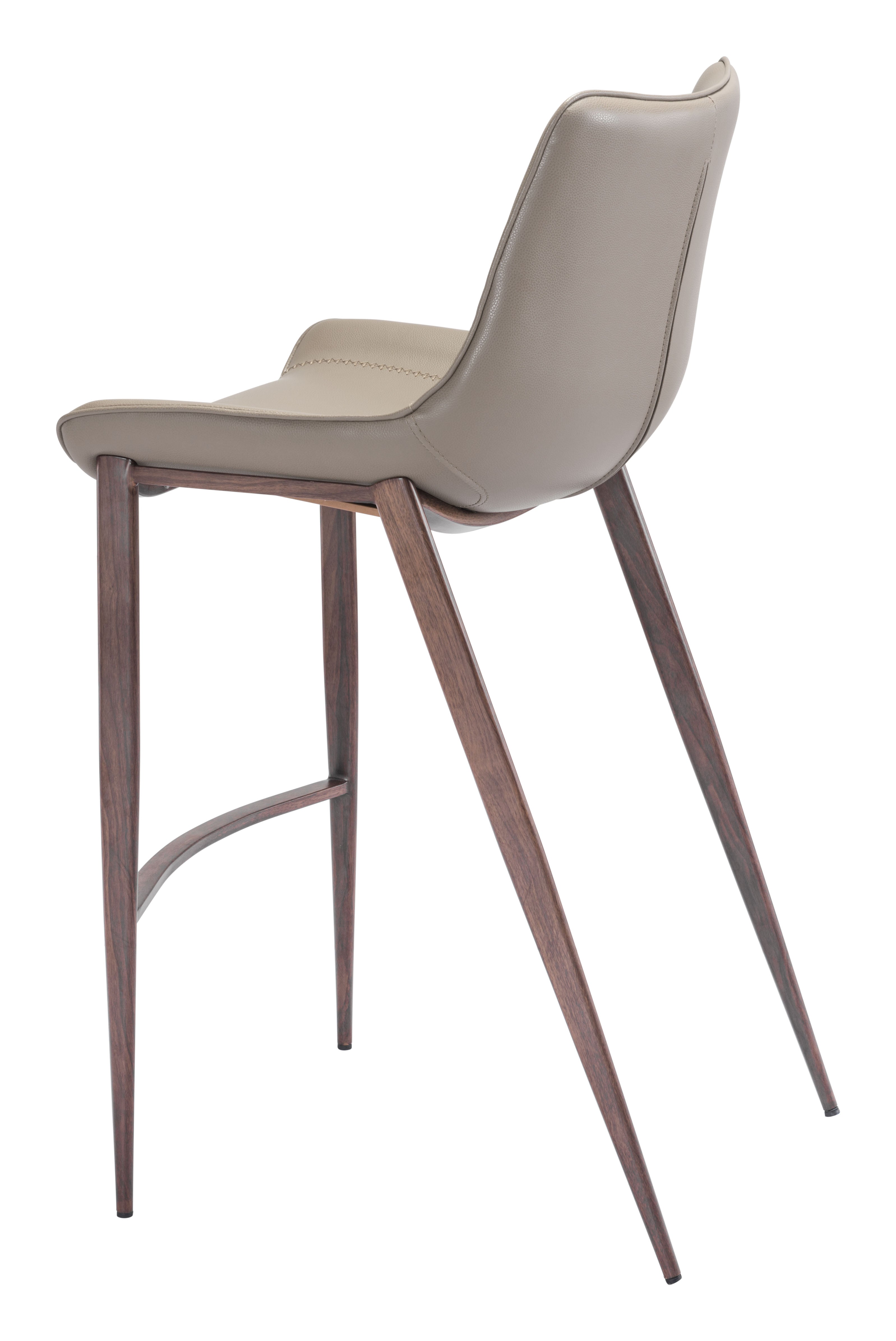 Magnus Barstool Brown & Walnut