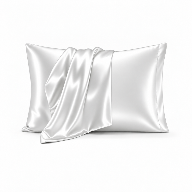 Pillowcases, Set of 2 – Viscose from Bamboo or Polyester Satin