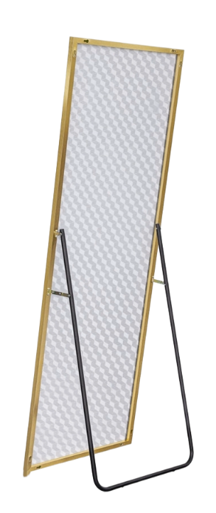 64" Sleek Gold Frame Full Length Mirror