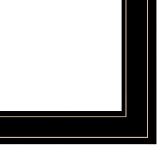Refined Trio Black Rim Gallery Bathroom Art & Mirror Set