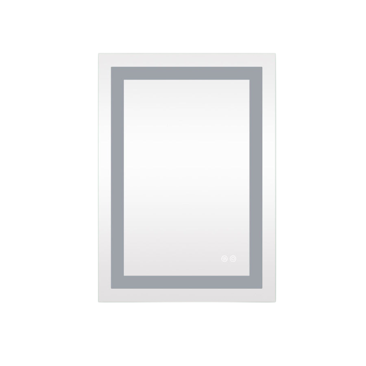 Frameless Rectangular LED Light Bathroom Vanity Mirror