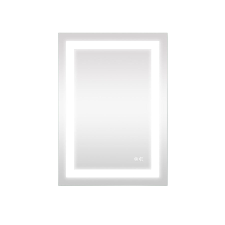 Frameless Rectangular LED Light Bathroom Vanity Mirror