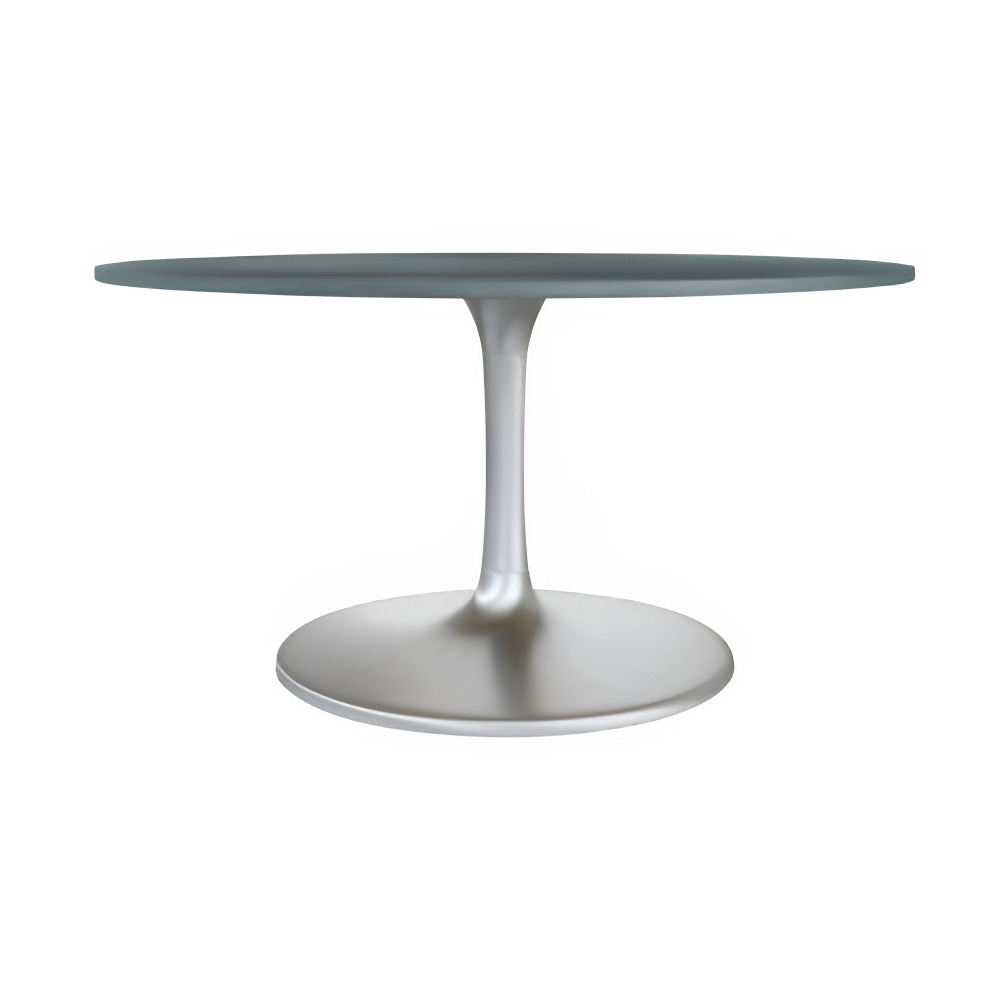 Metropolis Dining Table (60") Gray & Silver