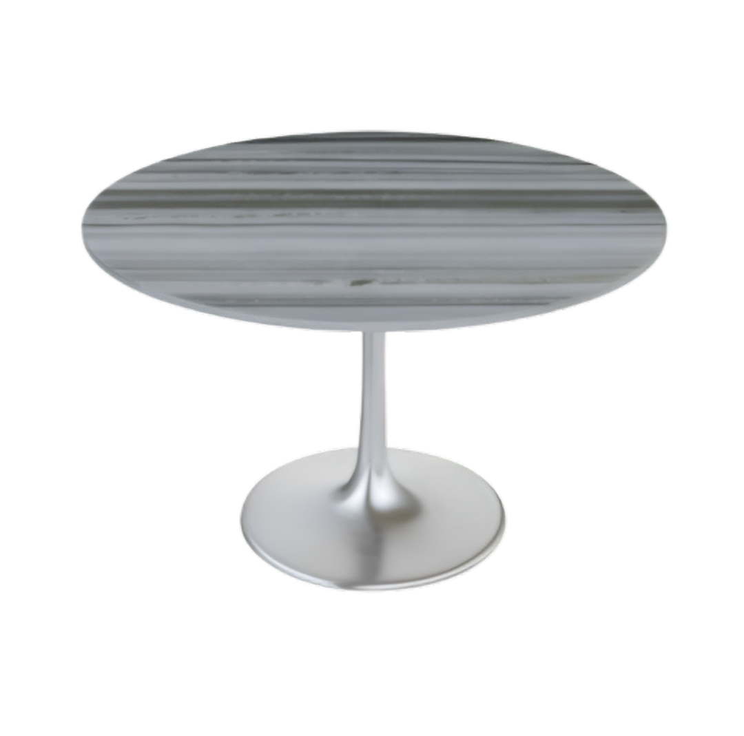Star City Dining Table Gray & Silver