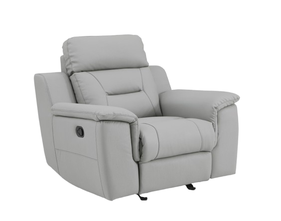 41" Grey Fascinating Leather Reclining Chair.