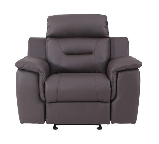 41" Brown Fascinating Leather Reclining Chair