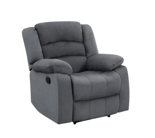 40" Contemporary Grey Fabric Chair