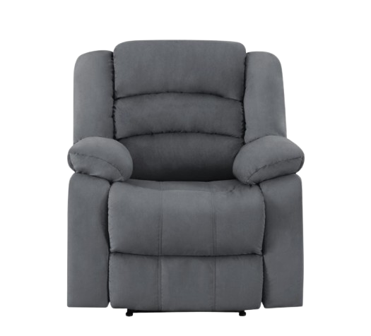 40" Contemporary Grey Fabric Chair