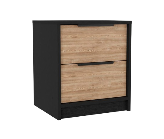 Three Piece Brown and Black Bedroom Set