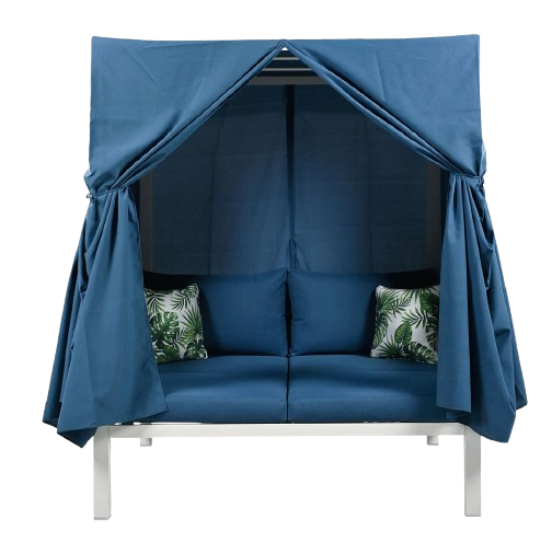Exclusive UStyle Outdoor Patio Sunbed with Curtains - Premium High Comfort Multi-Scenario Collection