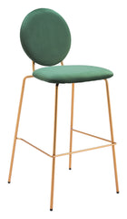 Odessa Barstool (Set of 2) Green & Gold