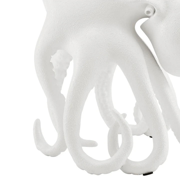 Exclusive Sugvar the Octopus Frosted White Resin Sculpture - Premium 18" Marine Art Collection