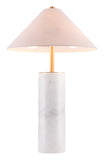 Ciara Table Lamp Beige & White