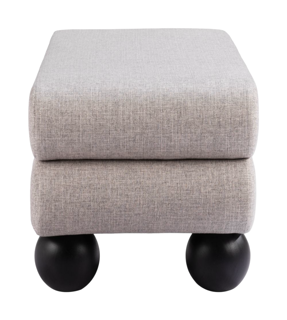 Davao Bench Gray – Luxury Teddy Fabric Seating | Modern Performance Bench | Trufairs
