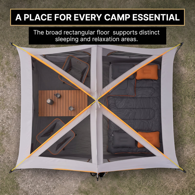 5–8 PERSON FAMILY DOME CAMPING TENT – WATERPROOF OUTDOOR TENT WITH RAINFLY & CARRY BAG - 10