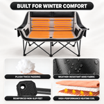 Double Heated Camping Chair with 3 Heat Levels & USB Power Pocket - 10
