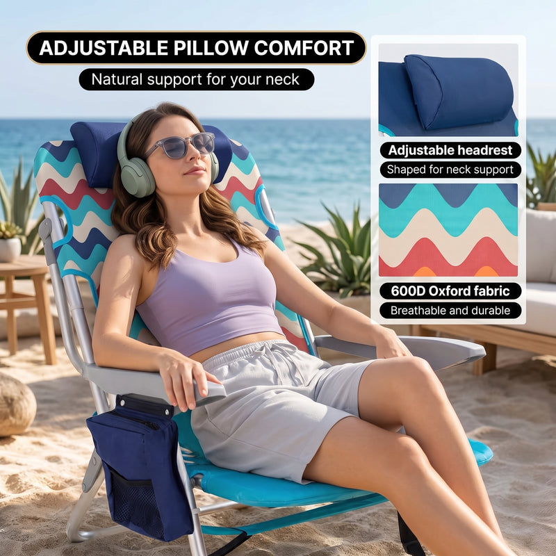 Big & Tall XL Backpack Beach Chair – 2 Pack - 10