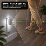 PLUG-IN NIGHT LIGHT – MOTION SENSOR, DUSK-TO-DAWN & DIMMING - 10