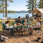 Outdoor 4-Piece Folding Chair and Table Set – Perfect for Camping and Picnics - 10