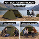 2-4 PERSON LIGHTWEIGHT BACKPACKING DOME CAMPING TENTS - 10