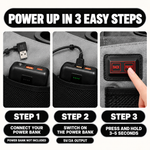 Double Heated Camping Chair with 3 Heat Levels & USB Power Pocket - 10