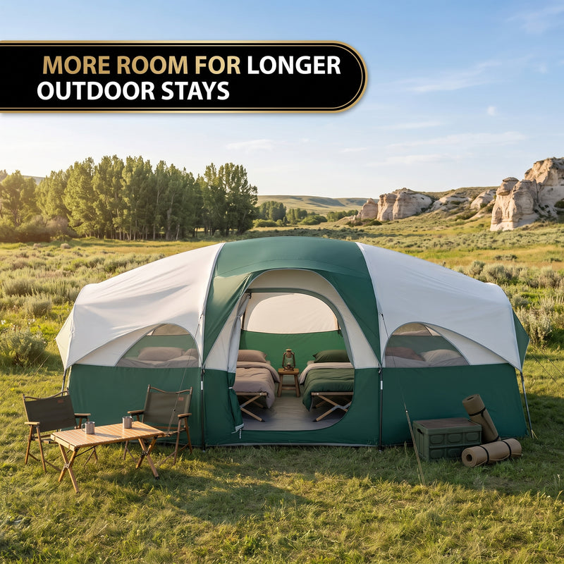5–8 PERSON FAMILY DOME CAMPING TENT – WATERPROOF OUTDOOR TENT WITH RAINFLY & CARRY BAG - 10