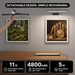 Picture Lights for Wall, Rechargeable Battery Operated LED Gallery Light Bar with Remote & Timer, Dimmable Wireless Wall Sconce for Paintings & Frames - 10