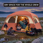 5–8 PERSON FAMILY DOME CAMPING TENT – WATERPROOF OUTDOOR TENT WITH RAINFLY & CARRY BAG - 10