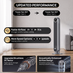 Tower Fan With Remote – 90° Oscillation, 36″ & 42″ - 10