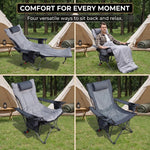 Premium Reclining Outdoor Camping Chair – Adjustable Comfort Seat - 10