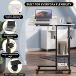 C-SHAPED END TABLE WITH CHARGING STATION – ADJUSTABLE HEIGHT - 10