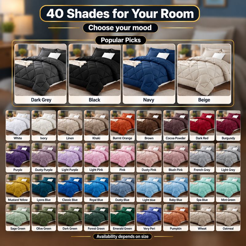 7-Piece Comforter Set with Sheets – Down Alternative Fill - 10