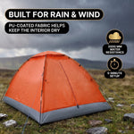 2-4 PERSON LIGHTWEIGHT BACKPACKING DOME CAMPING TENTS - 10