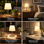 CORDLESS TABLE LAMP – RECHARGEABLE & WATERPROOF FOR SHOWER, BATHROOM AND OUTDOOR USE - 10