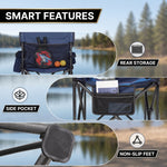 Oversized Padded Camping Chair with Cupholder – Heavy-Duty Comfort for Big & Tall Adults, Foldable & Portable Outdoor Chair - 10