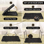 4 ft Adjustable Folding Camping Table - 10