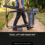 ROCKING CAMPING CHAIR – FOLD-FLAT CHAIR WITH CUP HOLDER - 10