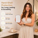 Portable LED Makeup Mirror – Rechargeable, Adjustable Brightness, Compact & Travel-Friendly - 10