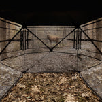 Silent Pop Up Hunting Blind with 270° See Through View – Waterproof Camo Ground Blind Tent for Turkey and Deer Hunting, 1-7 Person Capacity - 10